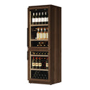 Wine Cellar Fridge Wood 124 Bottles Double Temperature