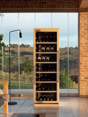 Wood Cooler Cellar 134 Bottles Single Temperature