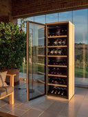 Wood Fridge Wine Cellar 268 Bottles Double Temperature