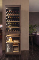 Wood Fridge Wine Cellar 268 Bottles Double Temperature