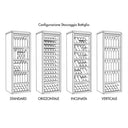 Wood Fridge Wine Cellar 268 Bottles Double Temperature