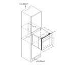 Kolumnowa zabudowana lodówka piwniczna na 36 butelek. Podwójna temperatura