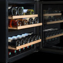 Kolumnowa zabudowana lodówka piwniczna na 36 butelek. Podwójna temperatura