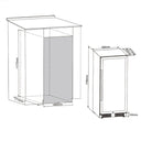 Wijnkoelkast inbouw 152 flessen Dubbele Temperatuur