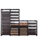 Półka Stalowa - 2 Kolumny Skrzynki i Butelki - 257 butelek