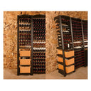 Półka Stalowa - 2 Kolumny Skrzynki i Butelki - 257 butelek