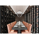 Stalen rek met deuren en sloten - 3 kolommen - 288 flessen