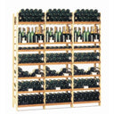 2C verschiebbares Holzregal – 396 Flaschen – 18 Regale