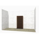 Wood-steel shelf 162 bottles