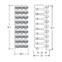 ShoWall 9x3 Metal Bottle Rack