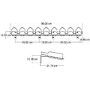 ShoWall Front 9 Weinregale aus Metall
