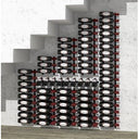 ShoWall Podłogowy metalowy uchwyt na butelki na 153 butelki.