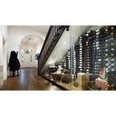 Podłogowy metalowy stojak na butelki ShoWall od 84 do 252 butelek.