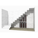 Weinregale Flaschenhalter aus Metall für 63 bis 189 Flaschen.