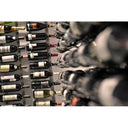 Metalowy uchwyt na butelki ShoWall od 63 do 189 butelek.