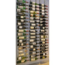 Wandflessenrek van metaal voor 72 tot 216 flessen.