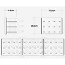 Podstawowy uchwyt na butelki Stact C-Type na 108 butelek.