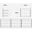 Porte- Portabottiglie en aluminium/bois Stact C-Type