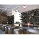 Porte- Portabottiglie en aluminium/bois Stact C-Type