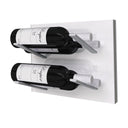 Stact Bottle rack in Aluminum/Wood L-Type