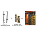 Floor/Ceiling Support for ShoWall Metal Bottle Rack