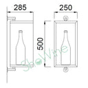 VIP Teca Bottle rack in Plexiglass