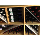 Podwójna kolumna na wino z drewna/metalu