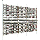 Vinoteck - Stojak na butelki z aluminium i drewna - 288/400 butelek