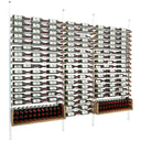 Vinoteck - Stojak na butelki z aluminium i drewna - 344/470 butelek